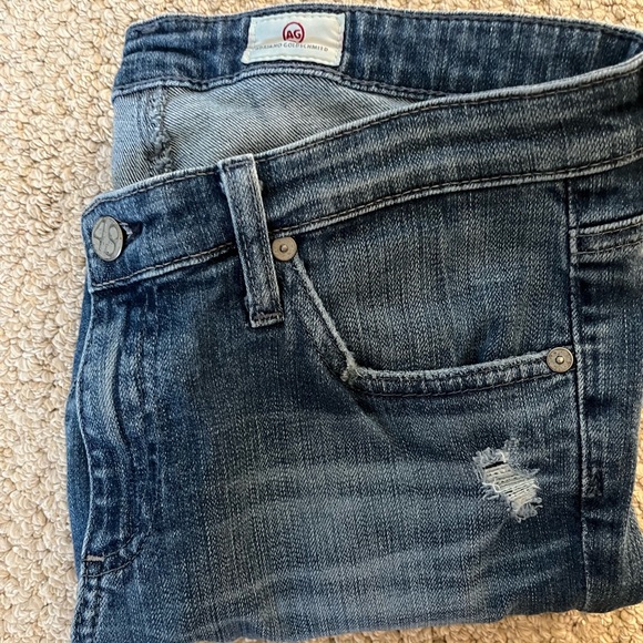 Ag Adriano Goldschmied stilt roll up blue jeans size 30 - Picture 3 of 14